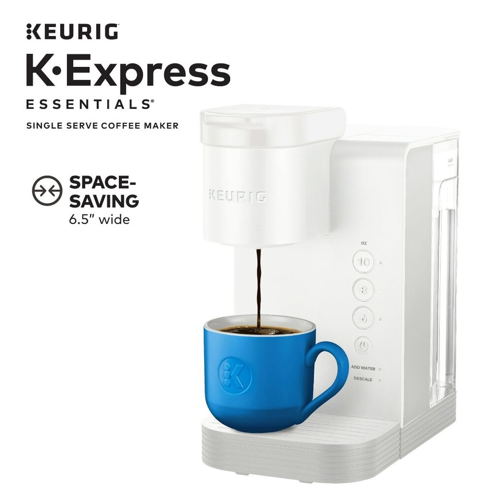 Used Keurig K-Express Essentials Cloud White Single-Serve K-Cup Pod Coffee Maker